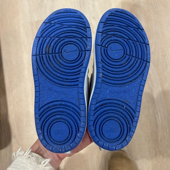 Nike Court Borough Low Recraft Toddler Shoes 10 blue and white - Picture 2 of 5